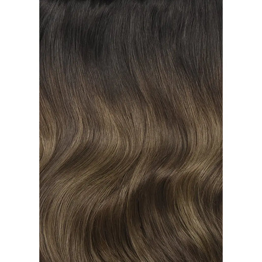 Espresso Melt Balayage Remy Royale Invisible Tape In Hair Extensions