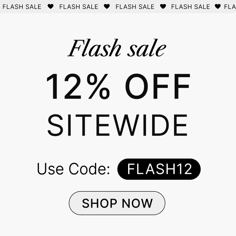 flash sale 12% off