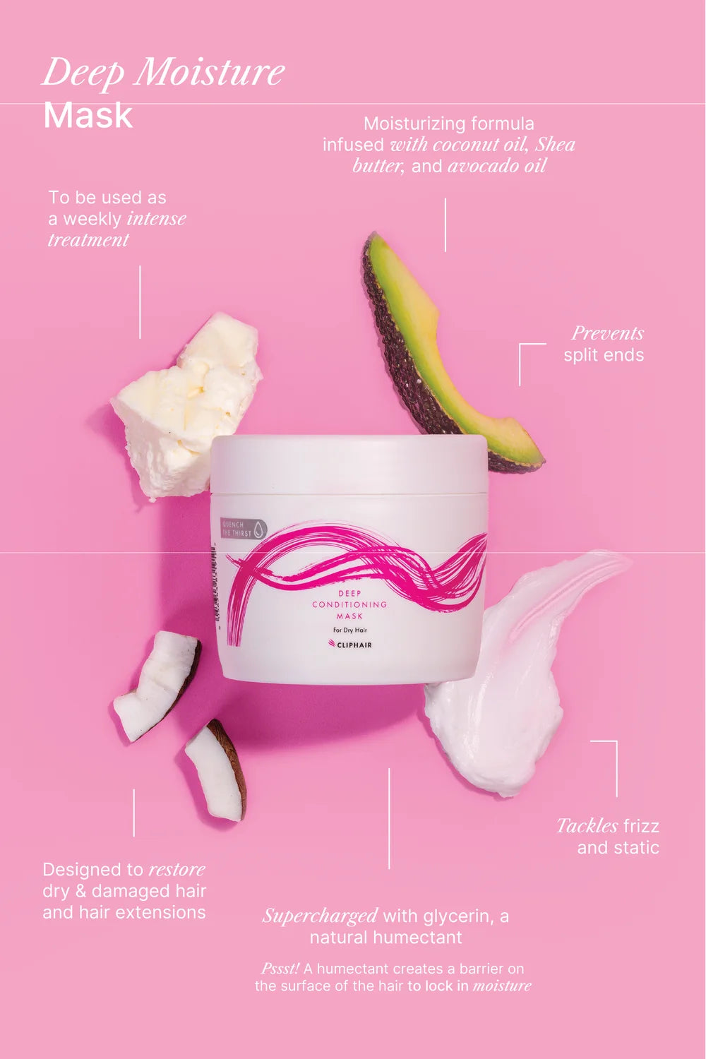 Masque capillaire hydratant en profondeur