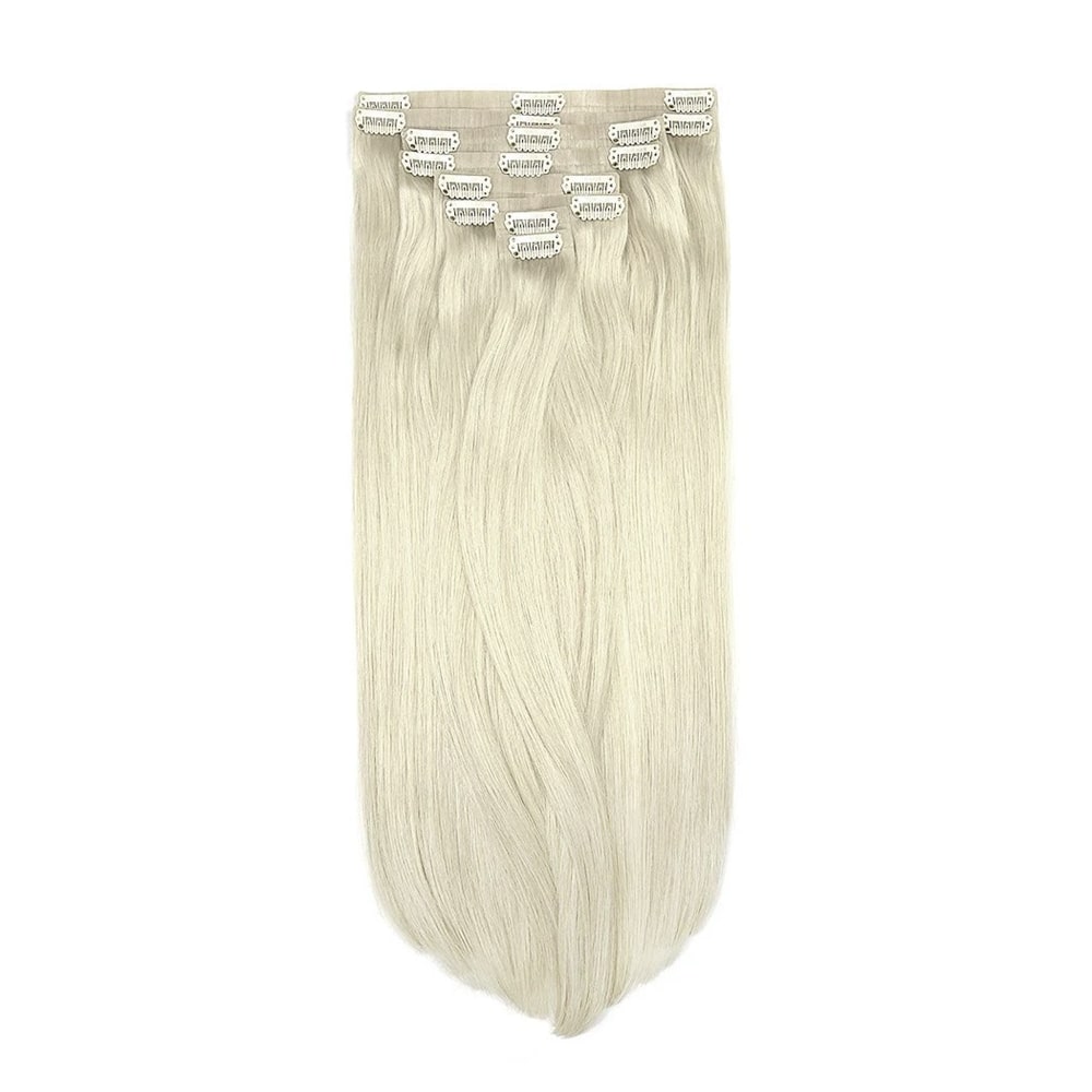 Remy Royale Seamless Clip ins - Ice Blonde