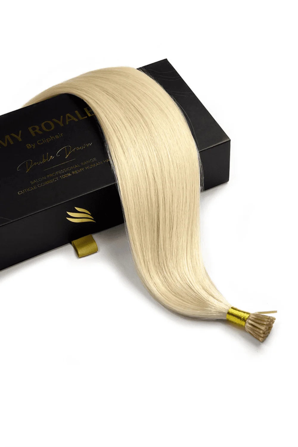 ice blonde remy royale i-tip hair extension