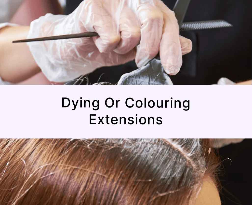instructions banner dying your hair extension