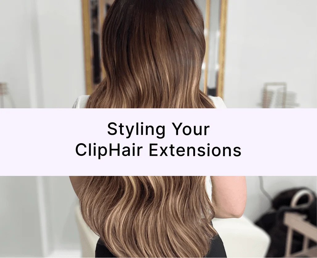 instruction banner styling your hair extension