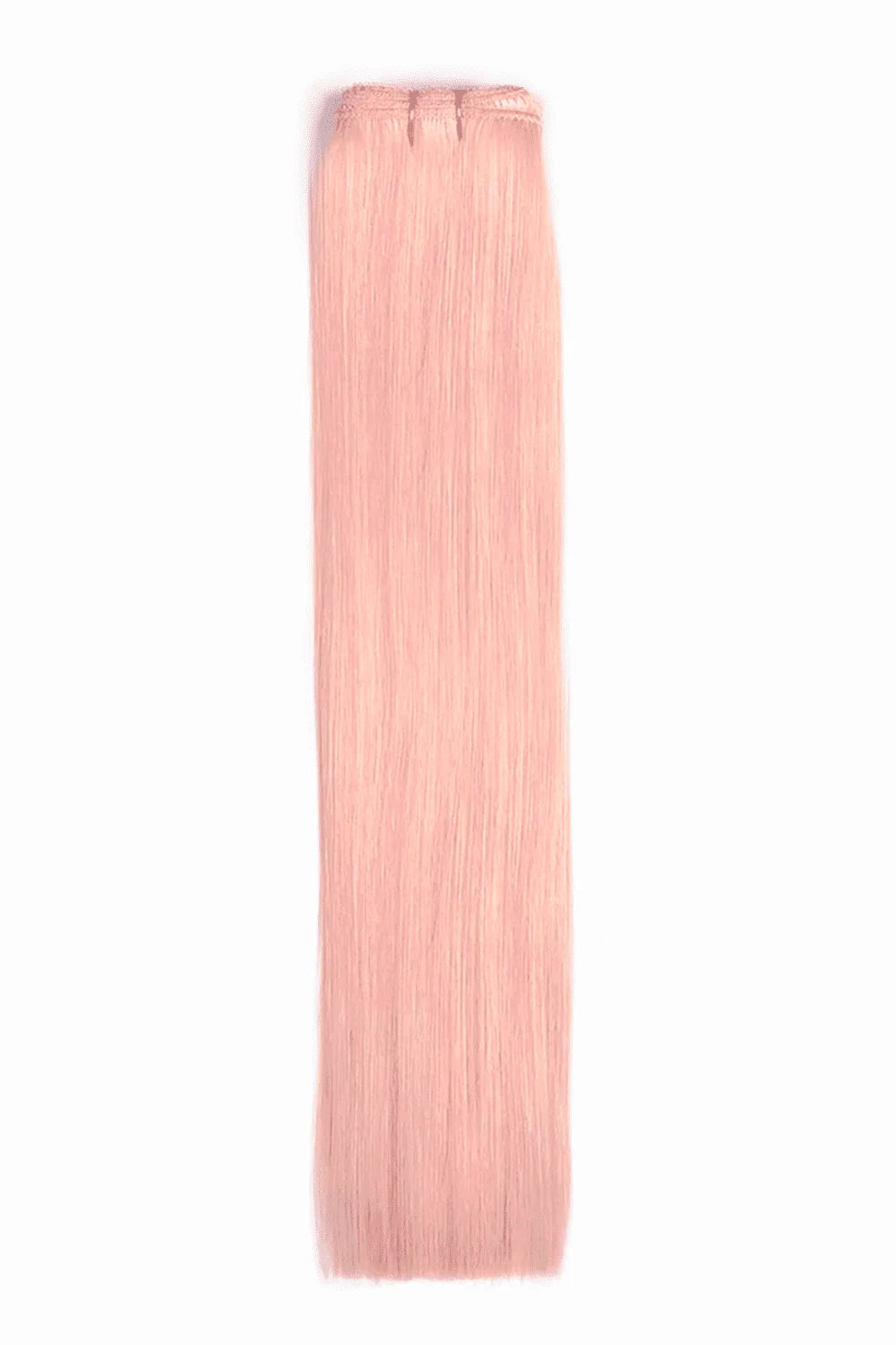 pastel pink hair weft extension