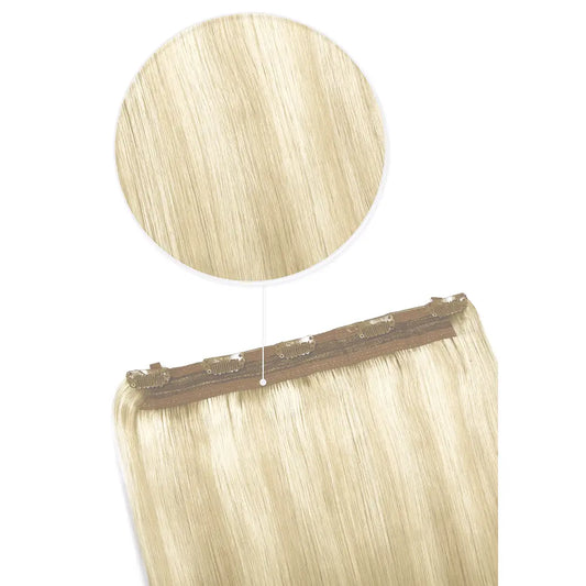 Platinum BlondeMe Quad Weft Clip In One Piece Hair Extensions