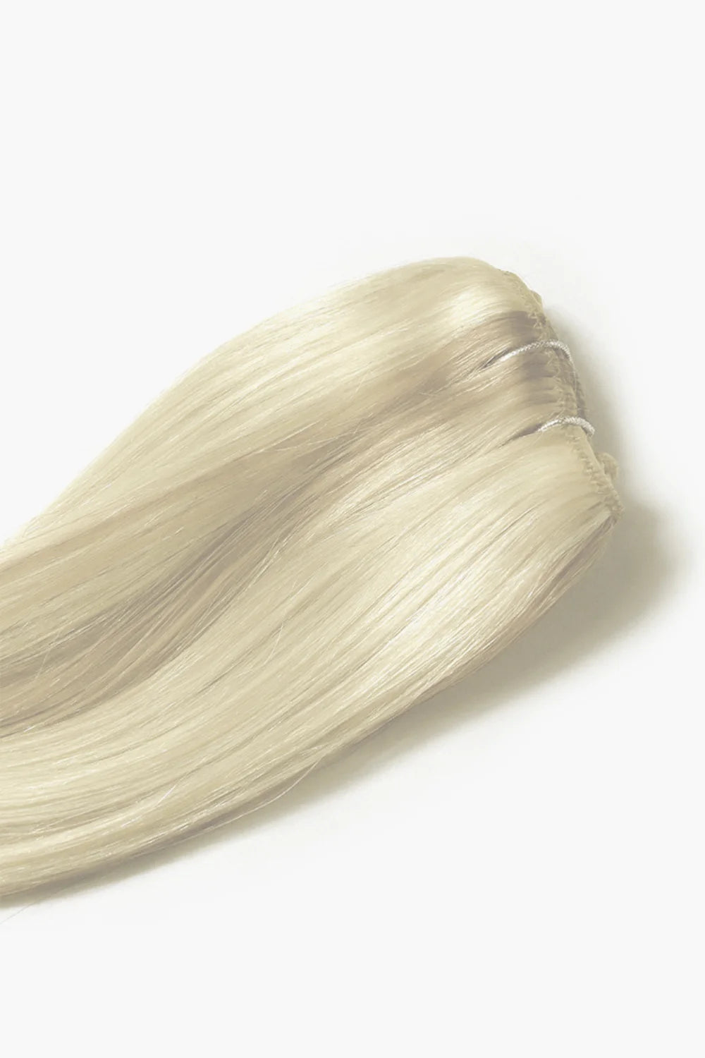 platinum blondeme one piece top up hair extension cropped