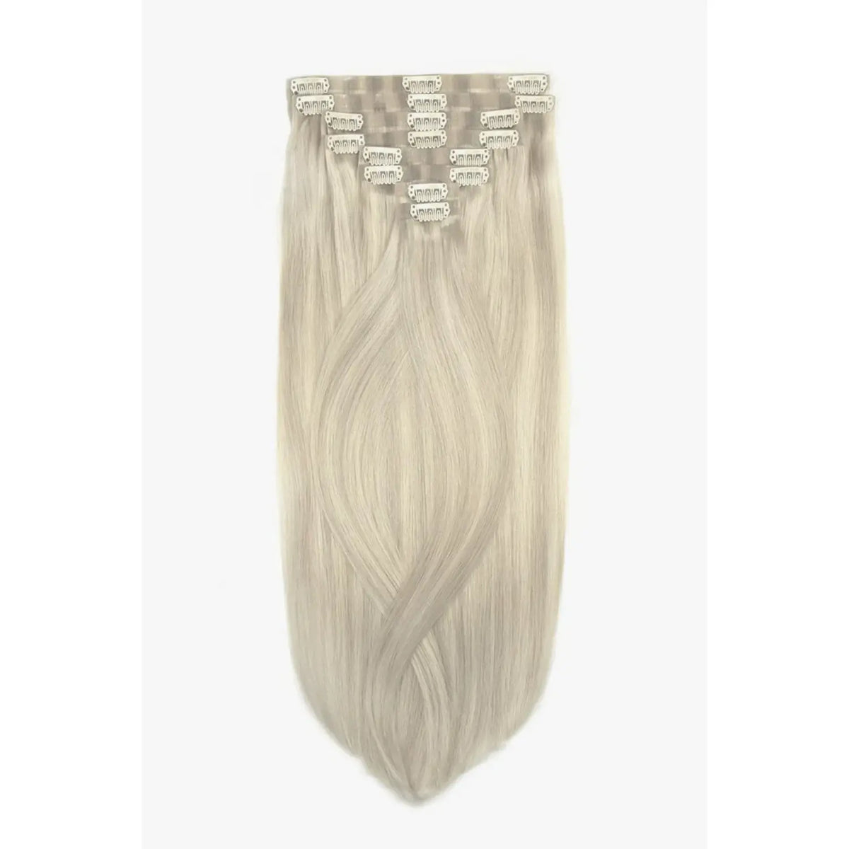 Platinum BlondeMe Double Drawn Seamless Clip In Hair Extensions
