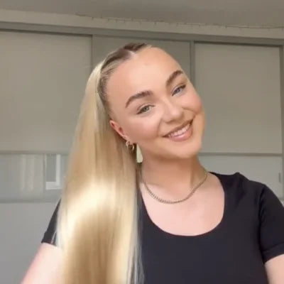 Barbie Blonde #16/60 Straight Up Wrap Around Ponytail Influencer Video