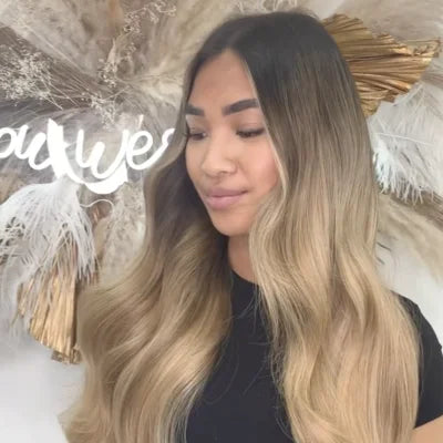 Biscuit Blondey #18/613 Nano Ring Hair Extension Influencer Video