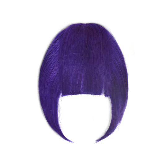 Clip in /on Remy Human Hair Fringe / Bangs - Purple