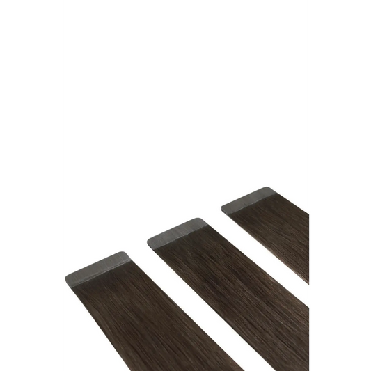 Remy Royale Double Drawn Tape Hair Extensions - Dark Brown (#3)