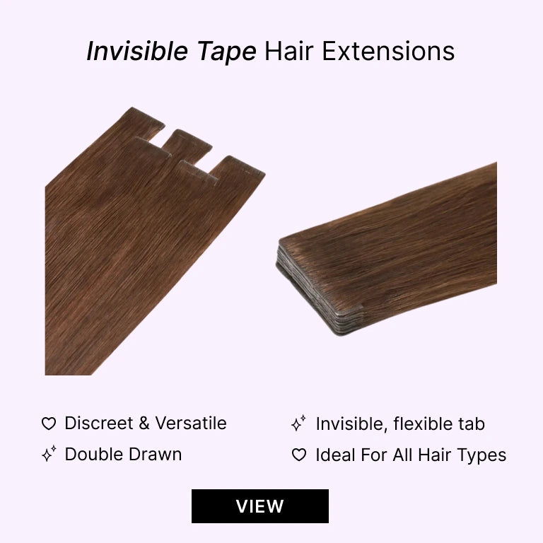 remy royale invisible tape-in hair extensions banner