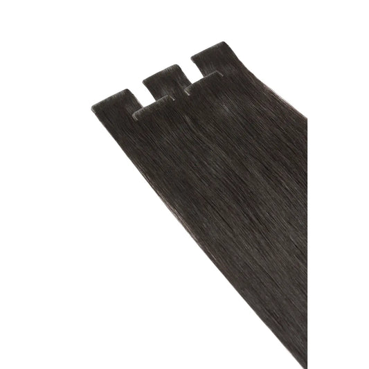 Off/Natural Black (#1B) Remy Royale Invisible Tape In Hair Extensions