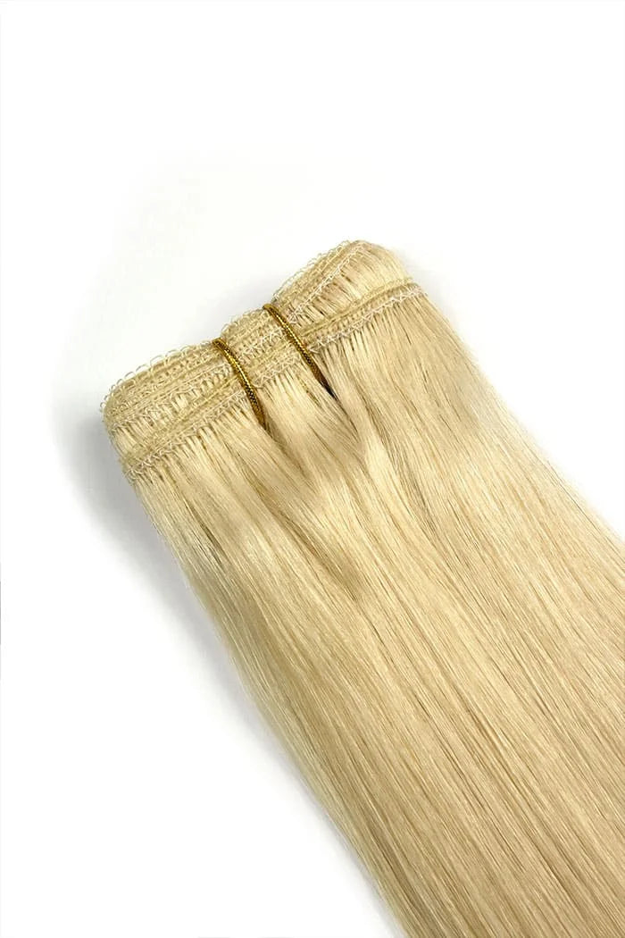 weave/weft hair extension application method image