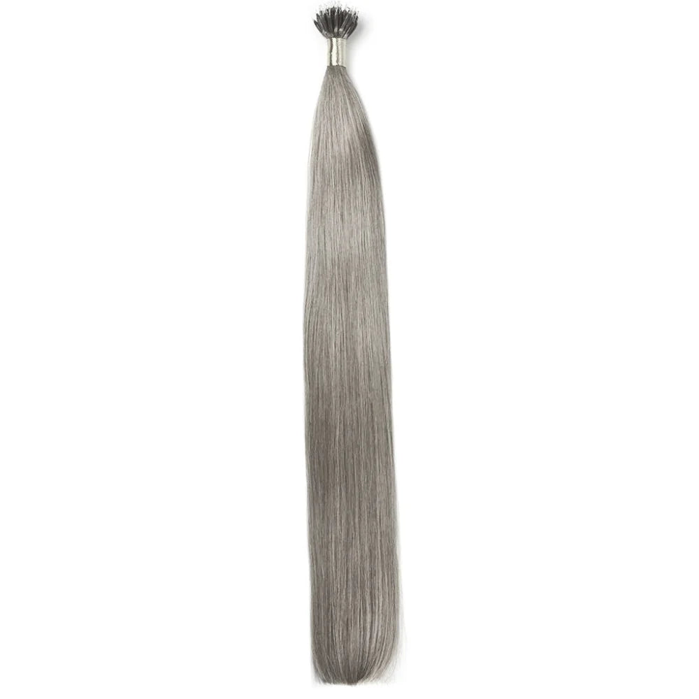 Silber/Grau (#SG) Nano-Ring-Haarverlängerungen