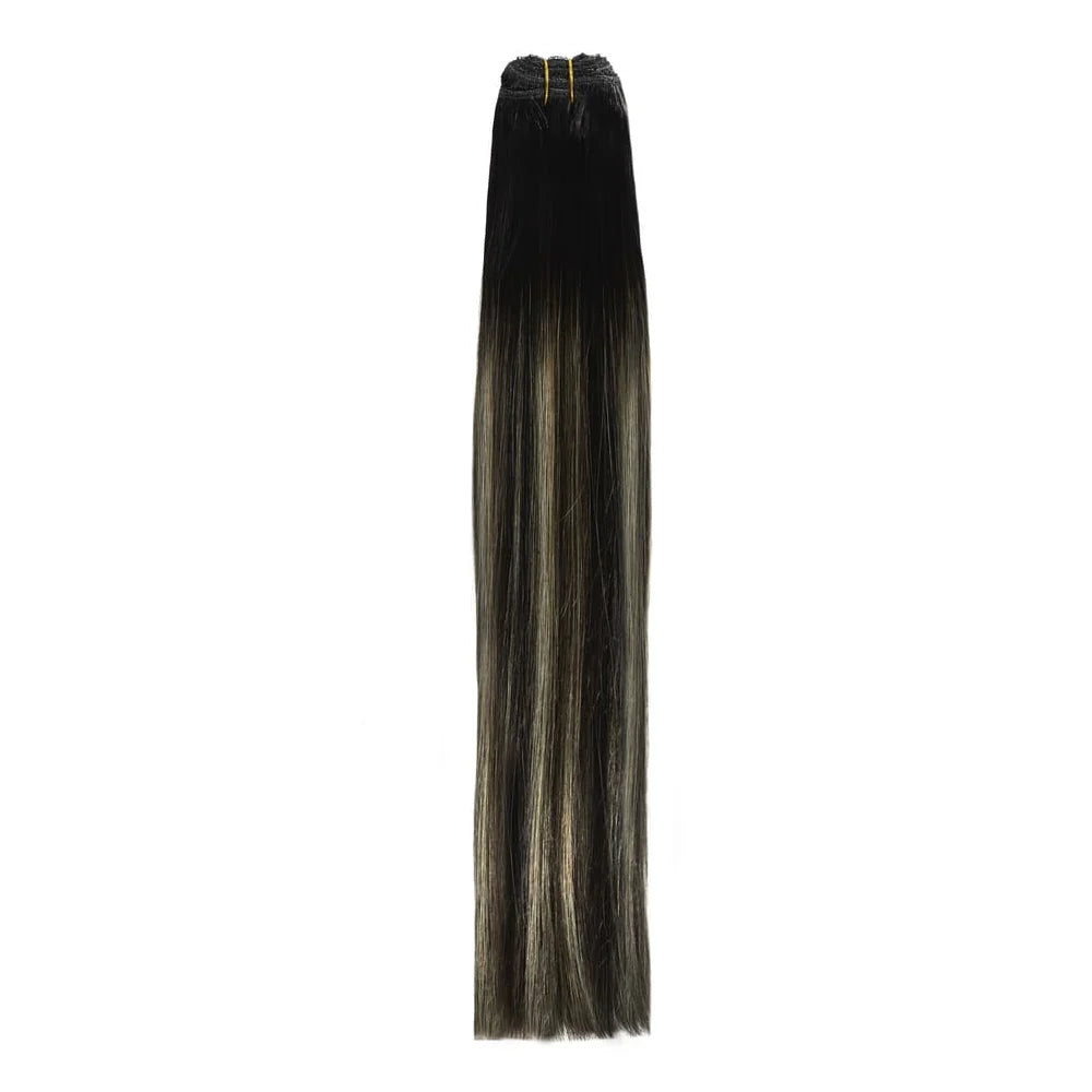 Silver Shadow Balayage Remy Royale Double Drawn Weave Extensions