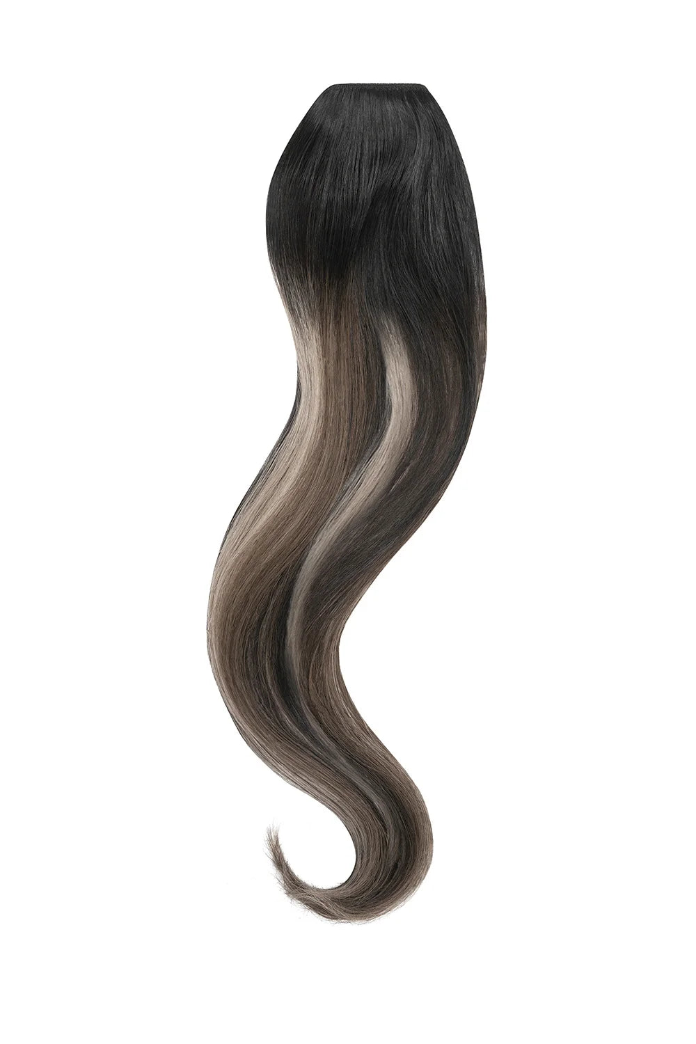Silver shadow balayage one piece top-up hair extension