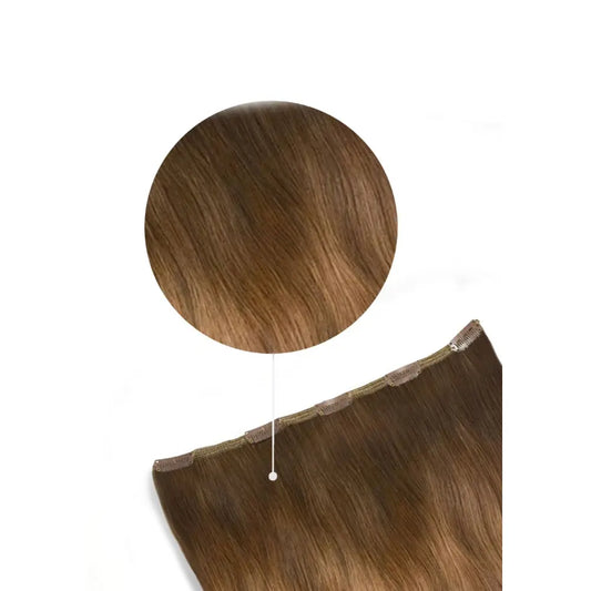 Extensions de cheveux humains à clips Remy One Piece - Balayage Bronze Doux