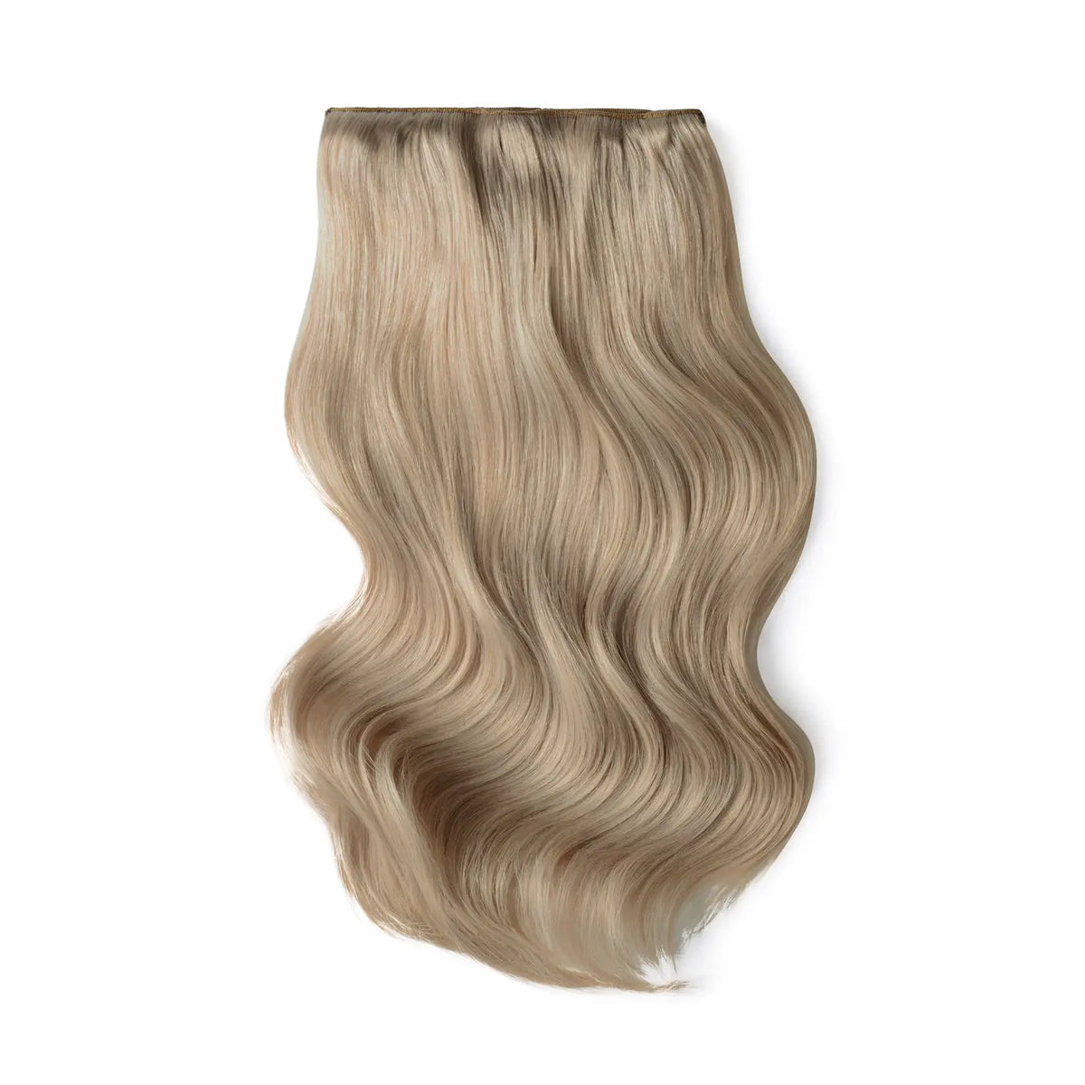 Double Wefted Full Head Remy Clip in Human Hair Extensions - Silver Sand (#SS)