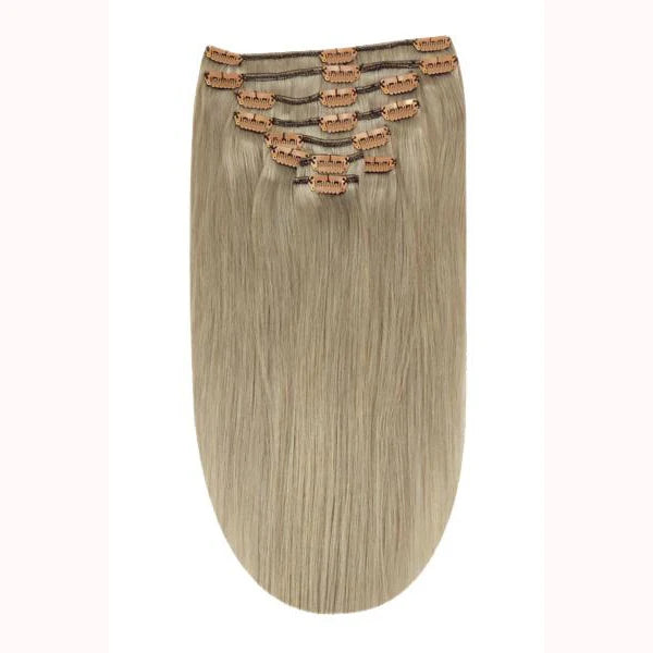 Full Head Remy Clip in Human Hair Extensions - Silver Sand (#SS)