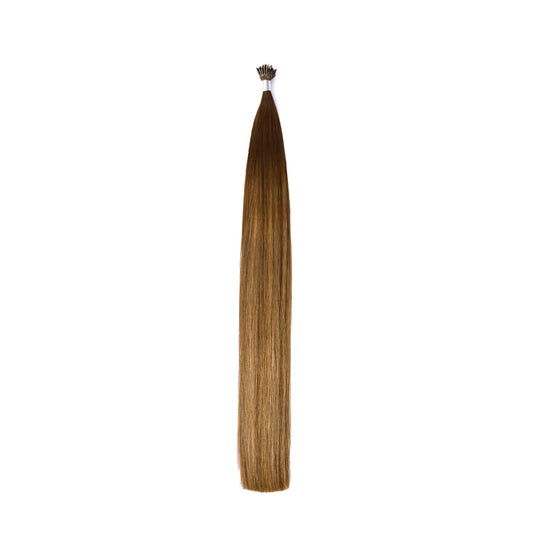 Toasted Chestnut Melt Nano Ring Hair Extensions: full extension