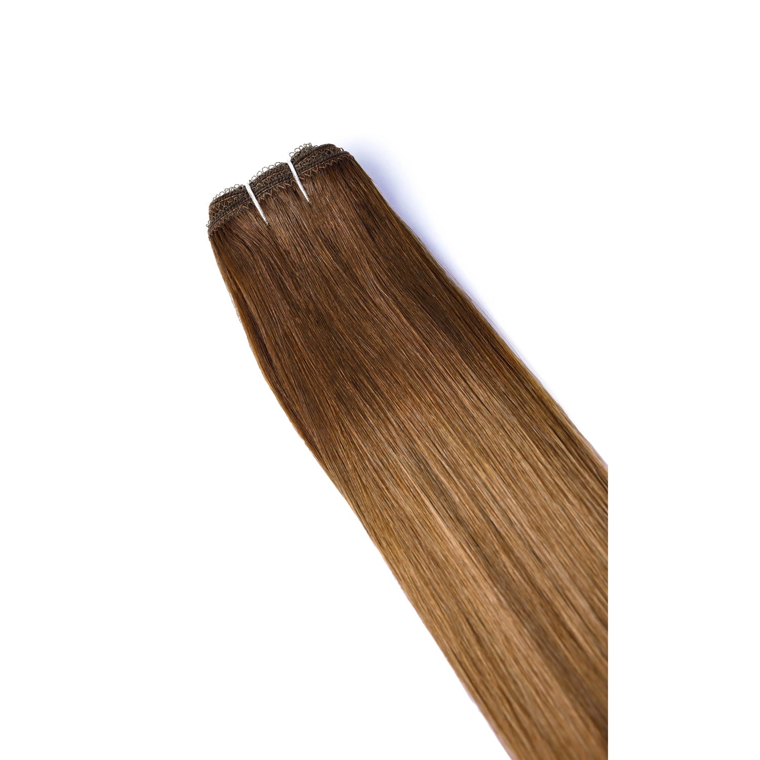 Toasted Chestnut Melt Remy Royale Hair Weft Hair Extensions: extension attachment method