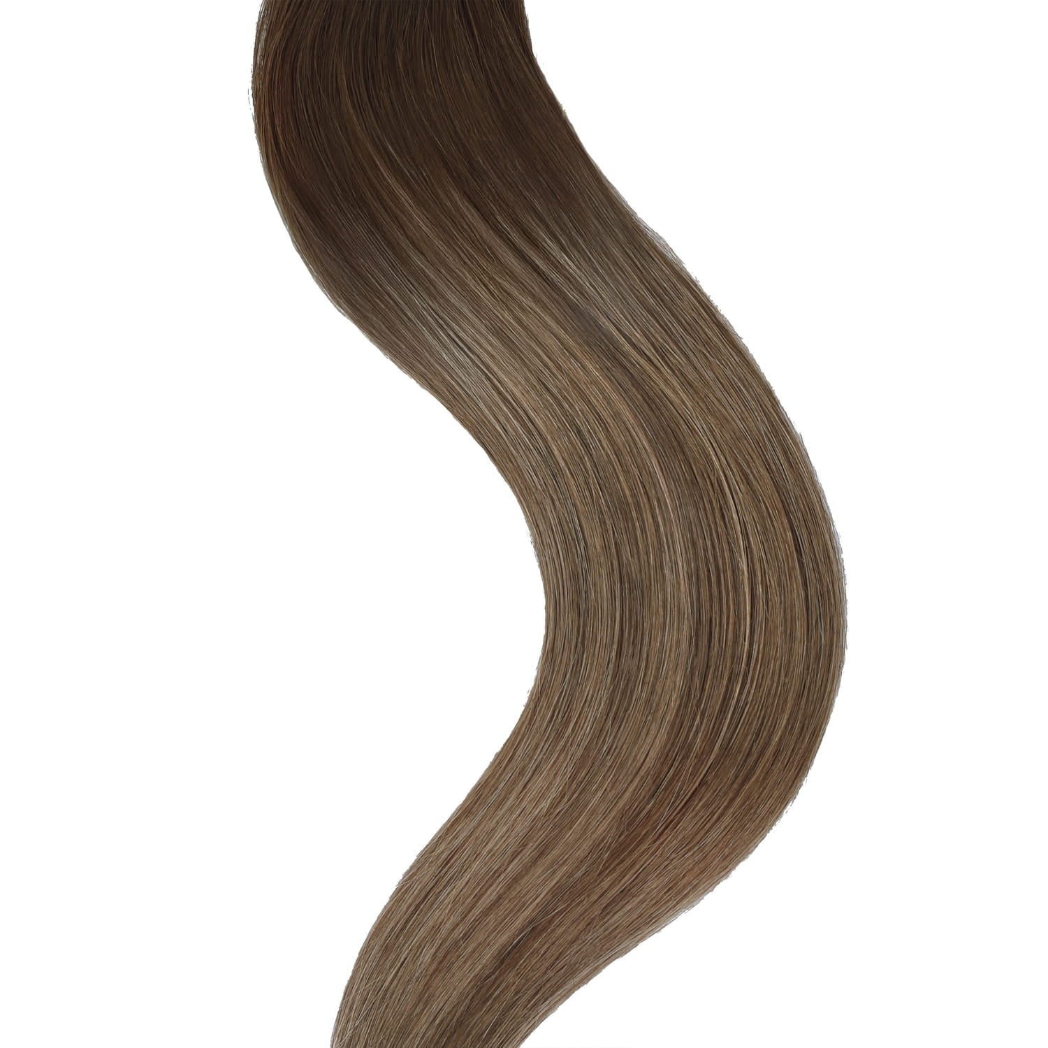 Toasted Chestnut Melt Balayage Tape In Hair Extensions: hair extension close up