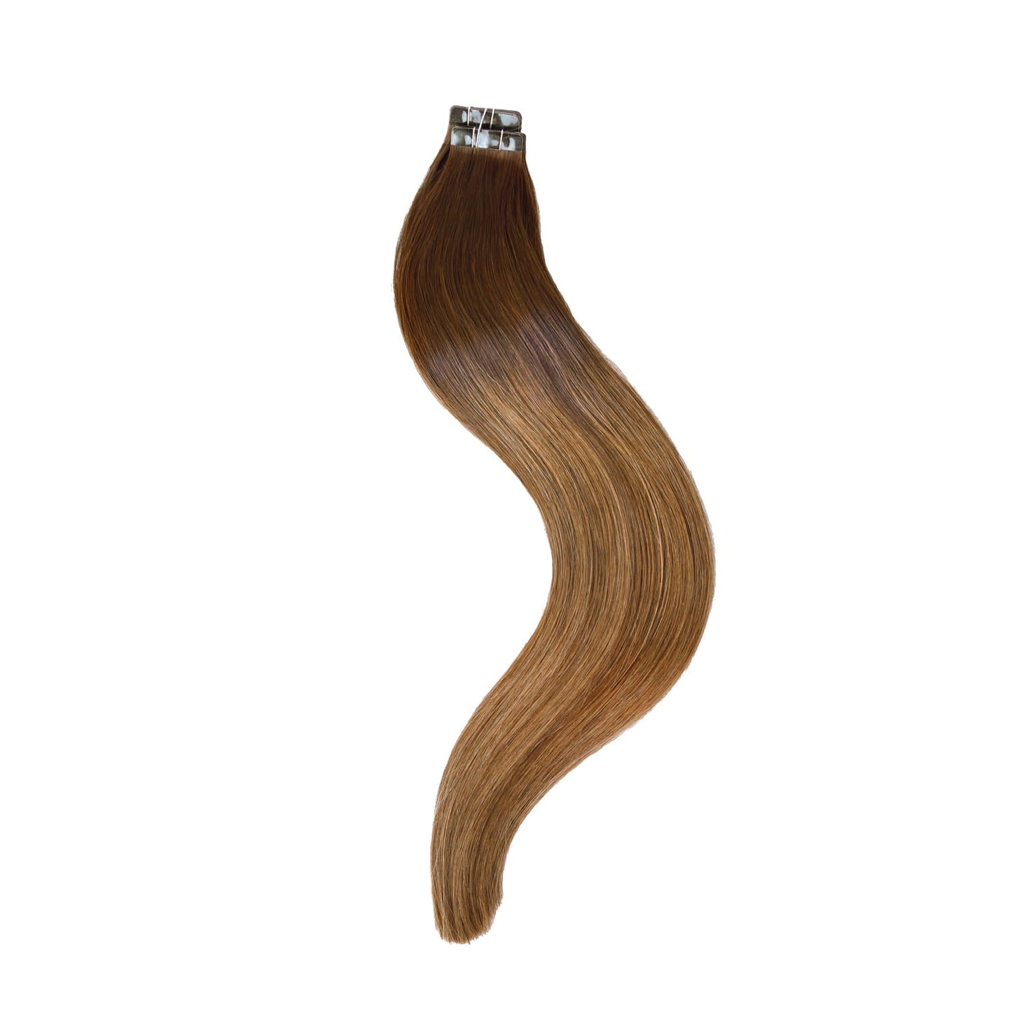 Toasted Chestnut Melt Tape In Hair Extensions: full extensions