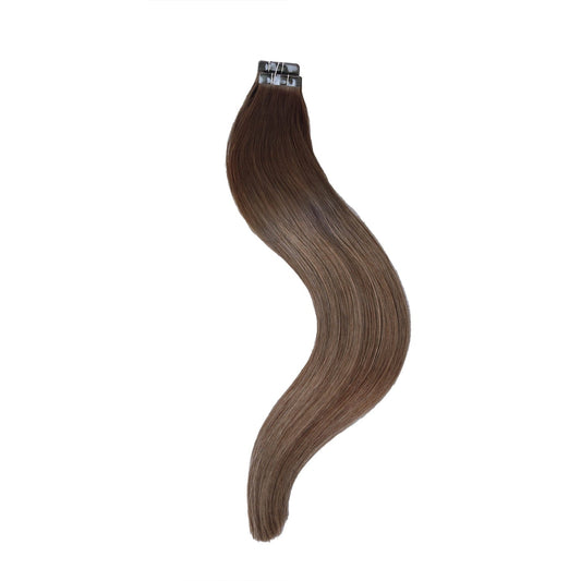 Toasted Chestnut Melt Balayage Tape In Hair Extensions: full hair extensions