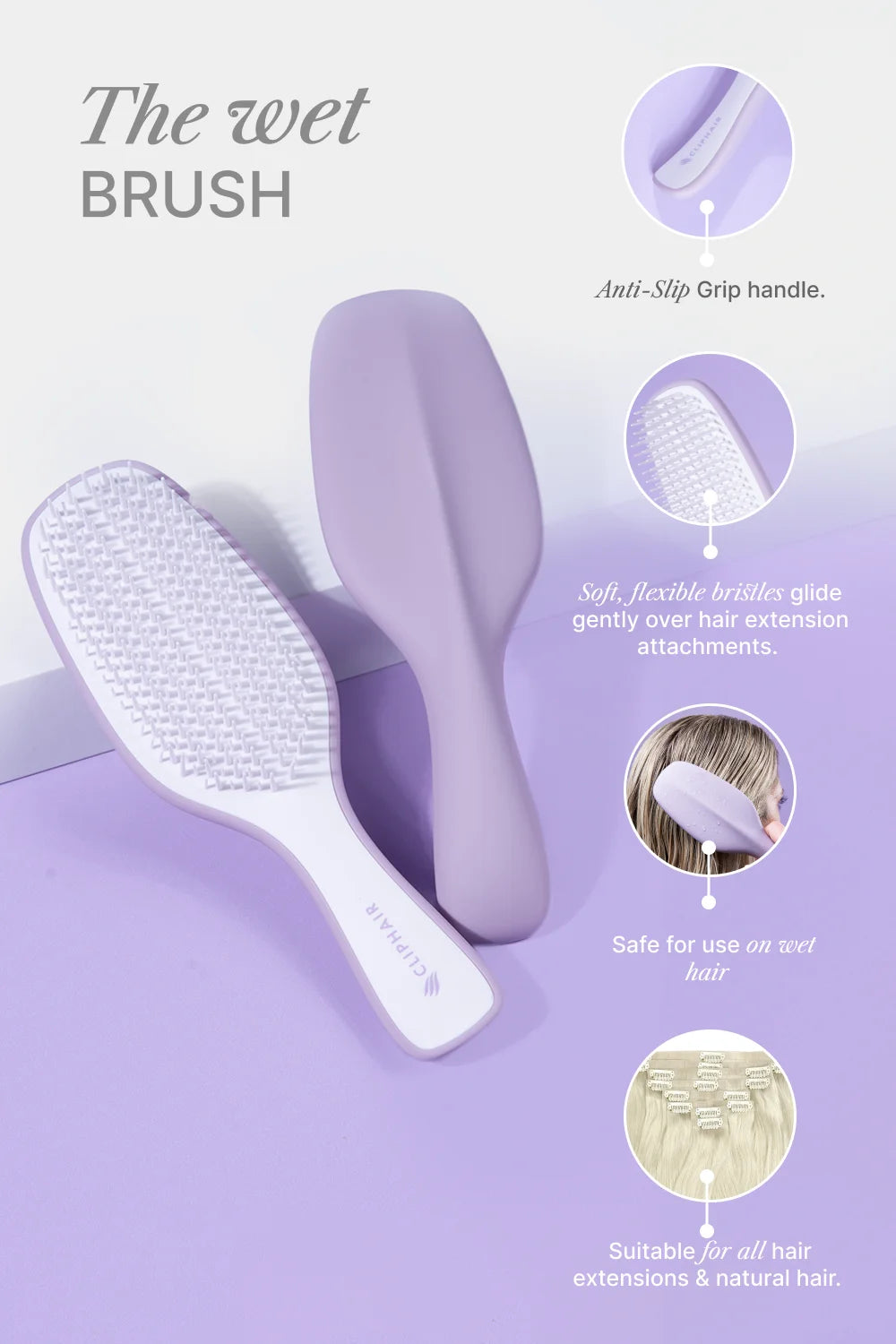 Entwirrende Haarbürste