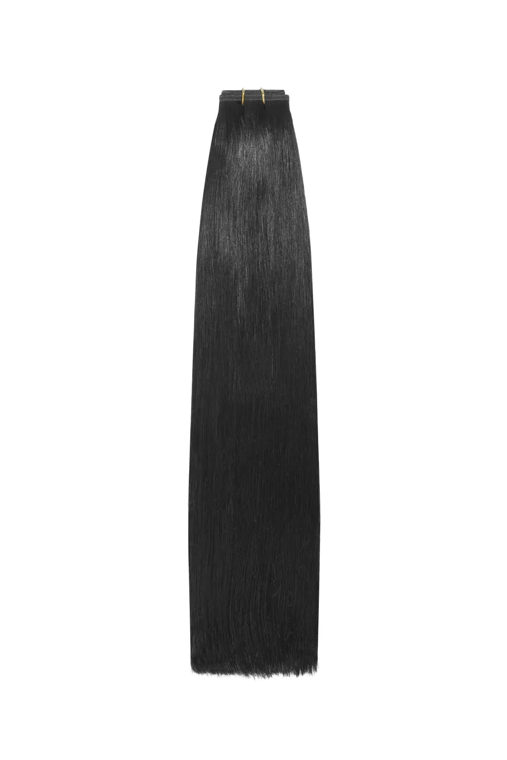 Jet Black (#1) Remy Royale Flat Weft Hair Extensions