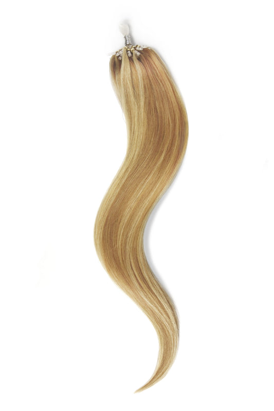 Micro Ring Loop Remy Human Hair Extensions - Biscuit Blondey (#18/613)
