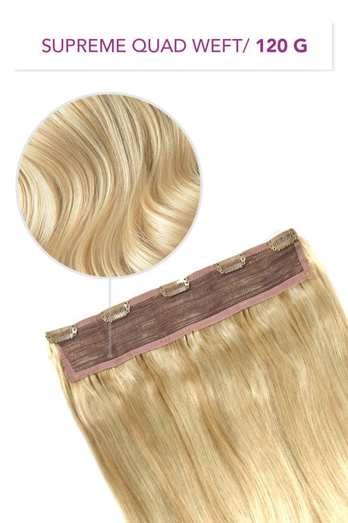 Goldilocks (#16/613) Supreme Quad Weft One Piece Clip In Hair Extensions