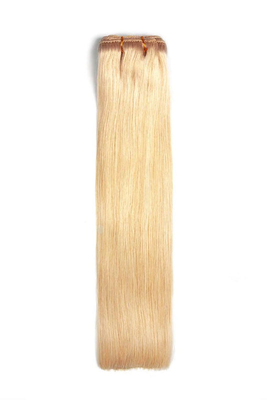 Remy Royale Double Drawn Human Hair Weft Weave Extensions - Helles Goldblond (#16)