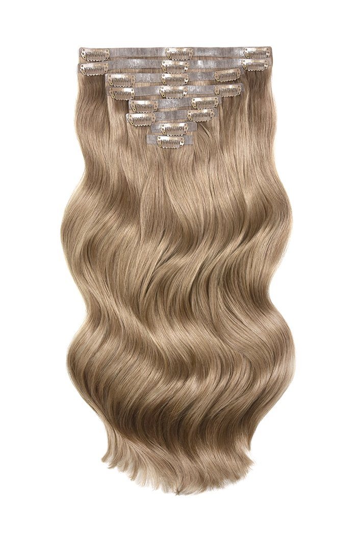 Remy Royale Seamless Clip ins - Lightest Brown (#18) Remy Royale Seamless Clip ins Cliphair
