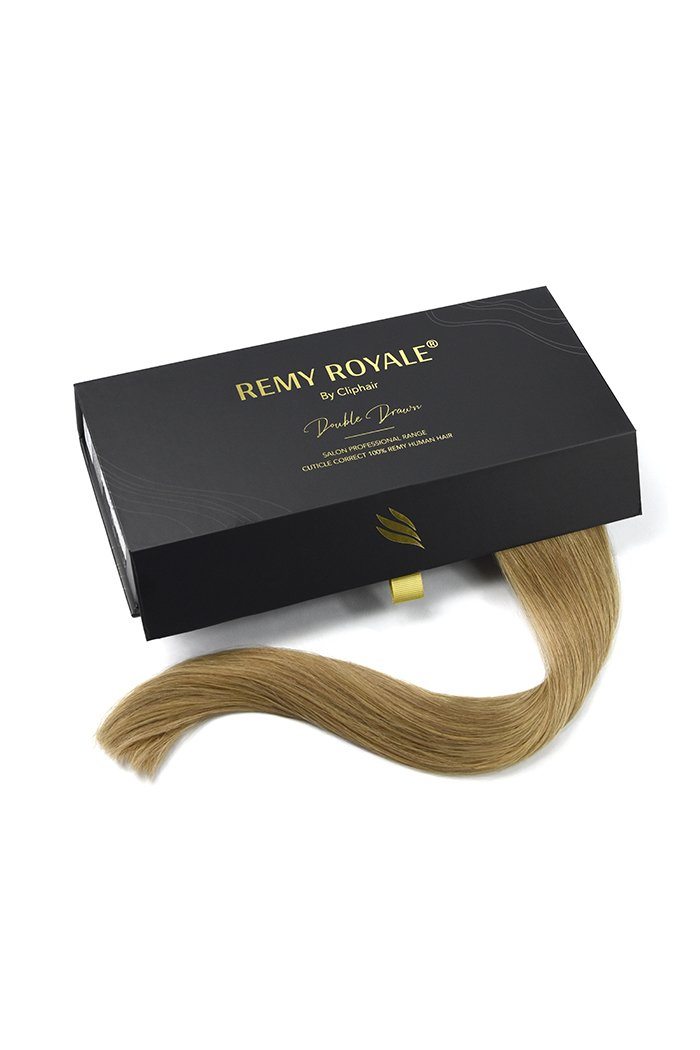 Remy Royale Seamless Clip ins - Lightest Brown (#18) Remy Royale Seamless Clip ins Trade Cliphair 
