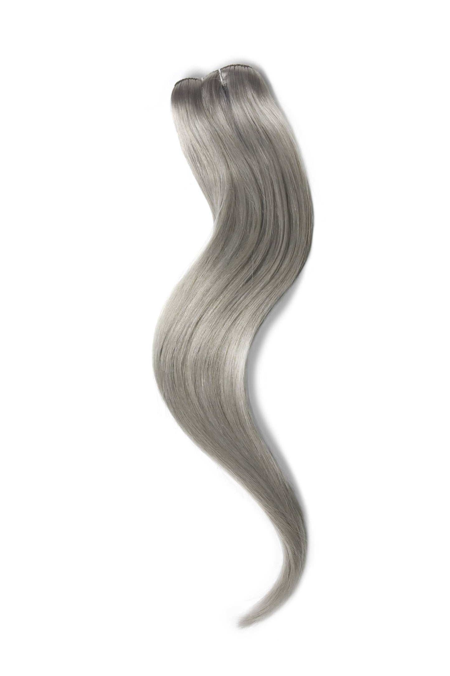 One Piece Top-up Remy Clip in Human Hair Extensions - Silver/Grey (#SG)