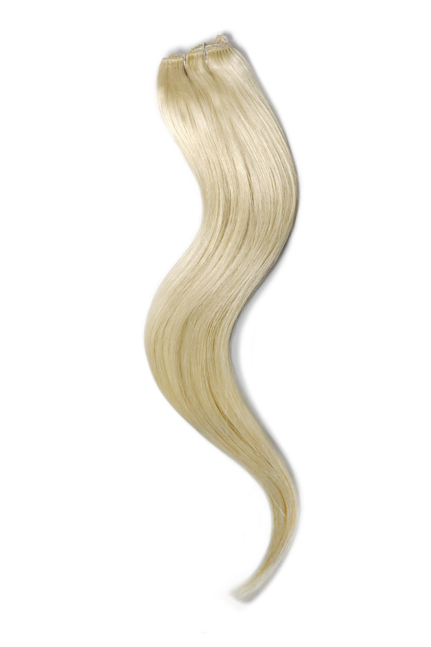 one piece clip in hair extensions lightest blonde 
