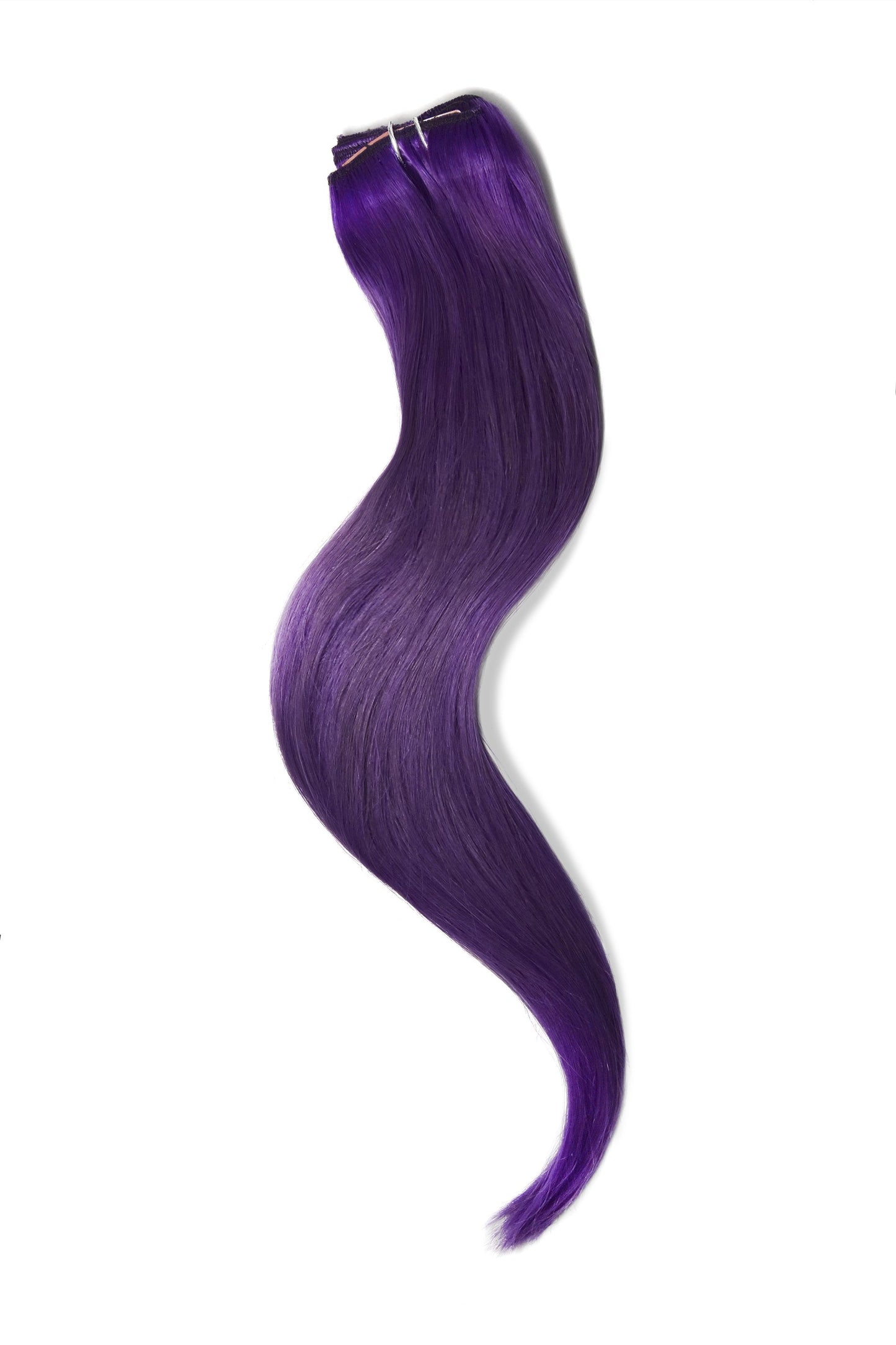 One Piece Top-up Remy Clip in Human Hair Extensions - Purple