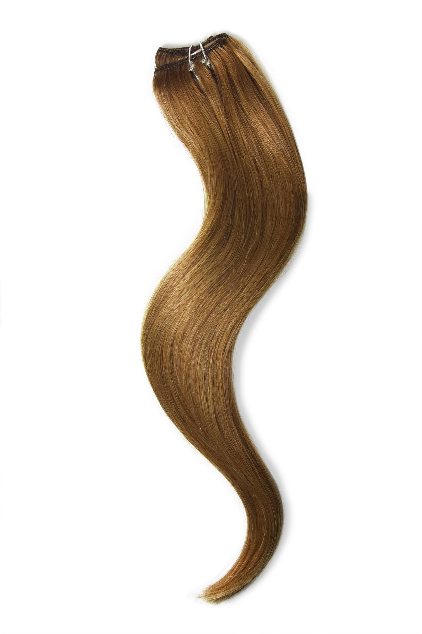 One Piece Top-up Remy Clip in Human Hair Extensions - Light Auburn (#30)