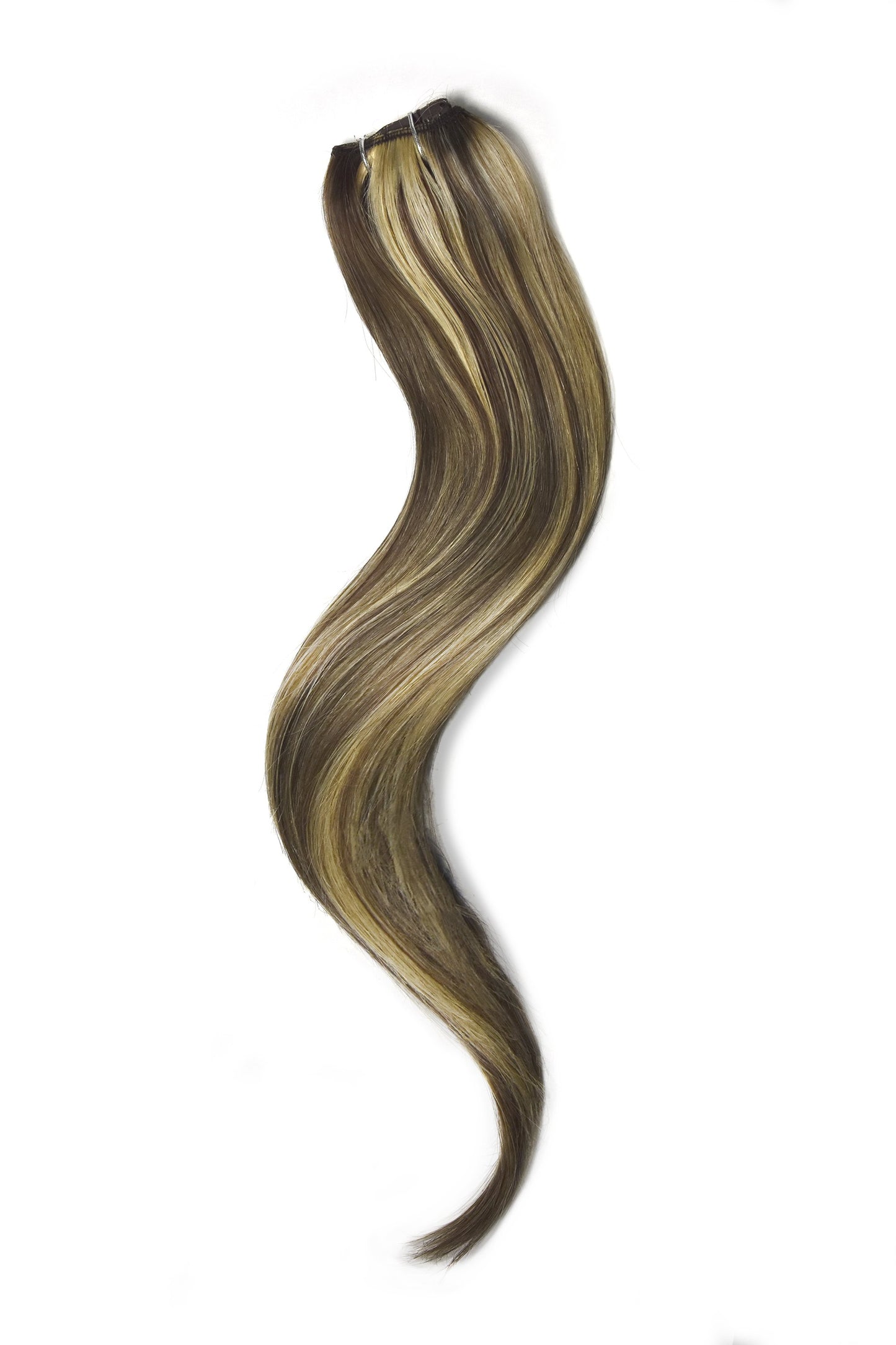 clip in remy hair extensions 100% human hair one piece ash brown highlights