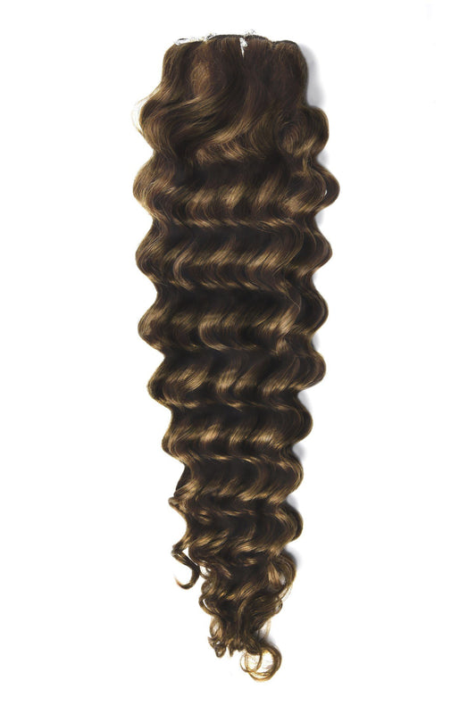 Curly Full Head Remy Clip in Human Hair Extensions #2/4/6 Curly Clip In Hair Extensions cliphair 