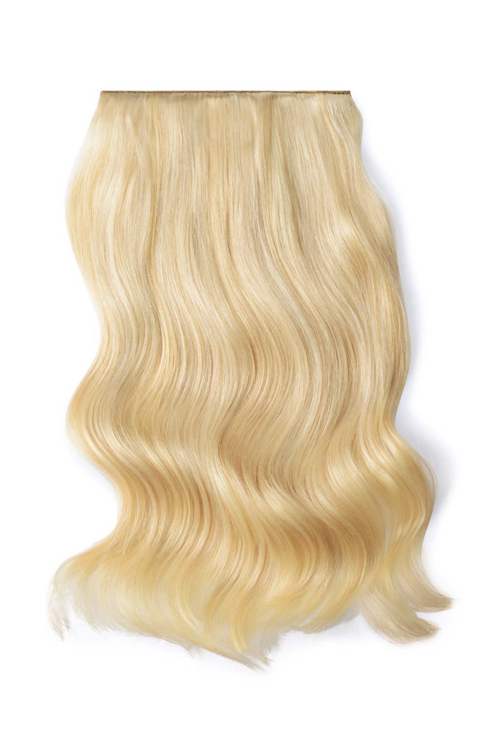 Double Wefted Full Head Remy Clip in Human Hair Extensions - Ash Blonde/Bleach Blonde Mix (#22/613)