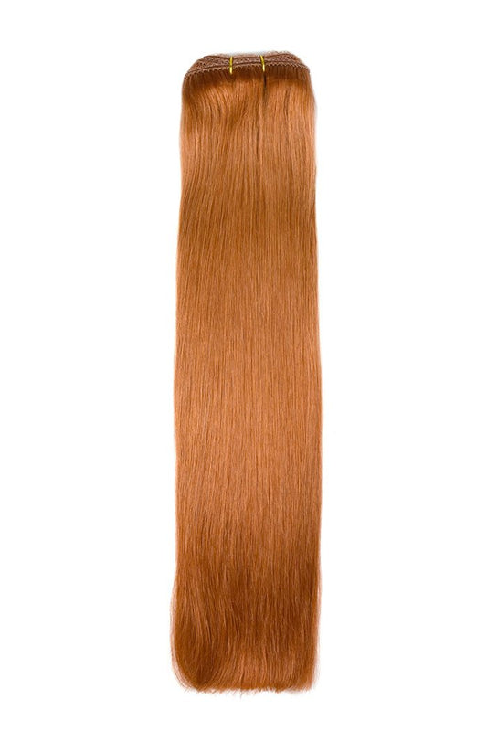 Remy Royale Double Drawn Human Hair Weft Weave Extensions – Flaming Ginger (#350)