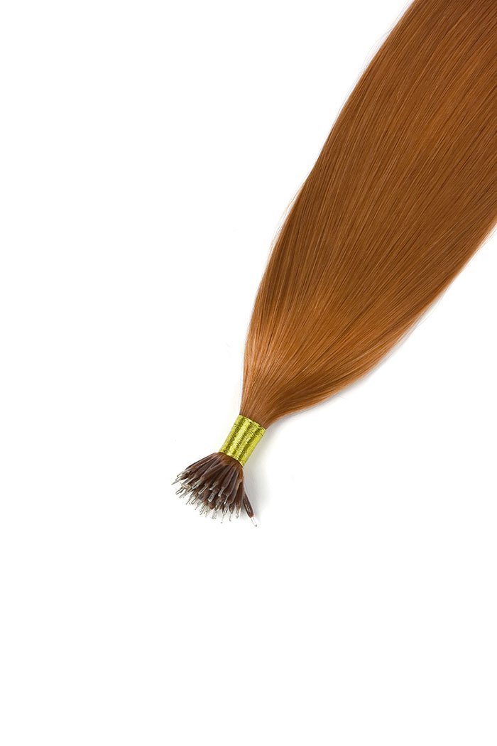 Nano-Ring-Haarverlängerung doppelt gezeichnet – Flaming Ginger (#350)