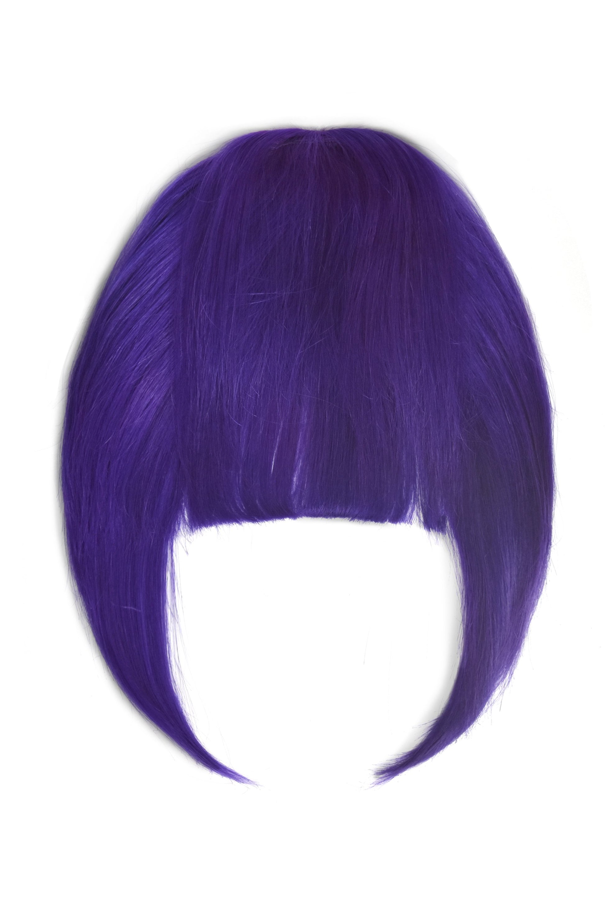clip in fringe purple shade 100% human hair