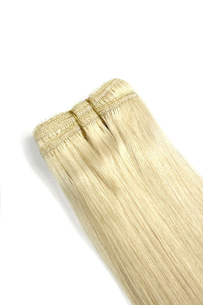 Remy Royale Double Drawn Human Hair Weft Weave Extensions - Hellstes Blond (#60)