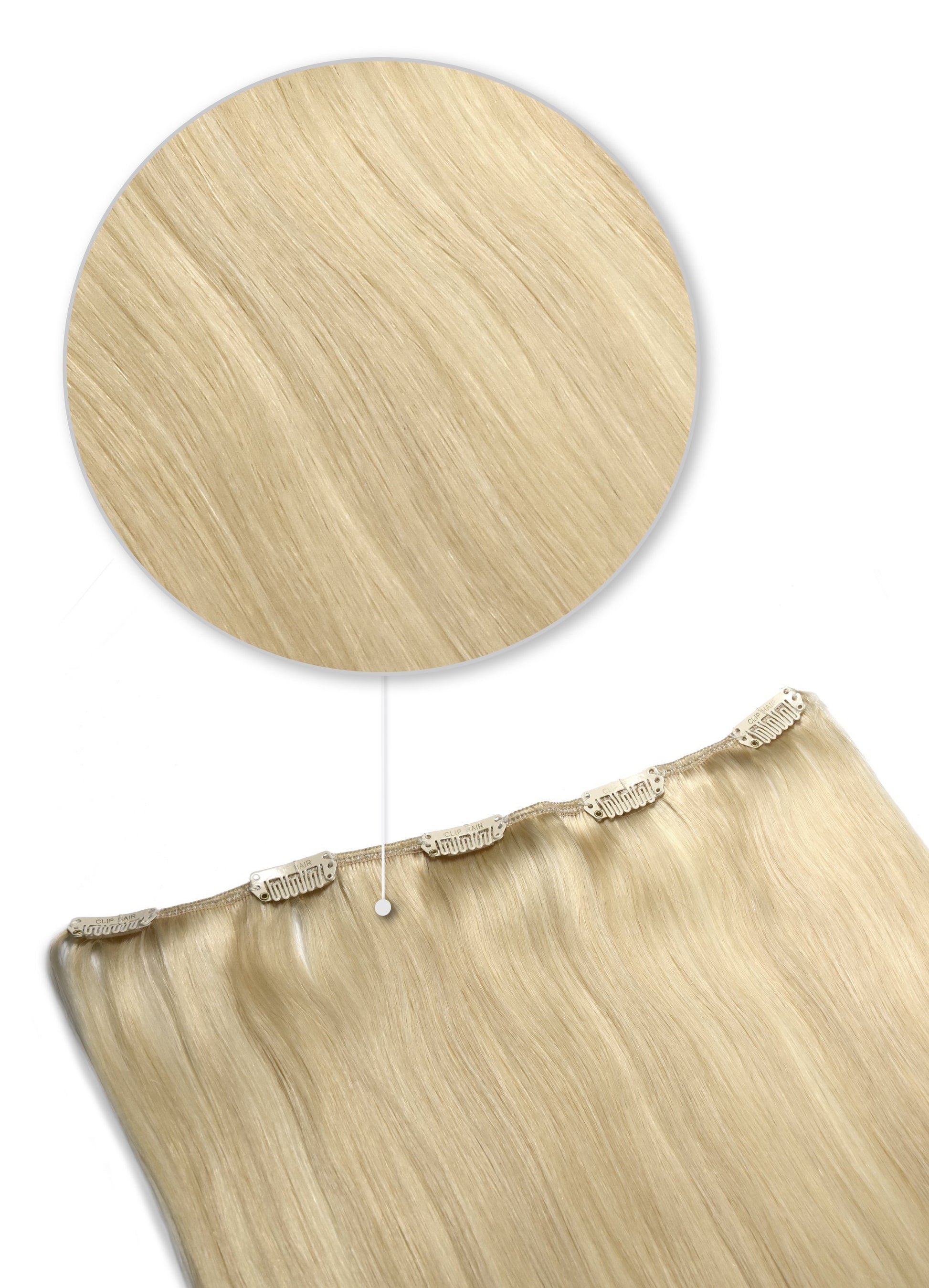 hair pieces clip in hair extensions one piece light ash blonde 