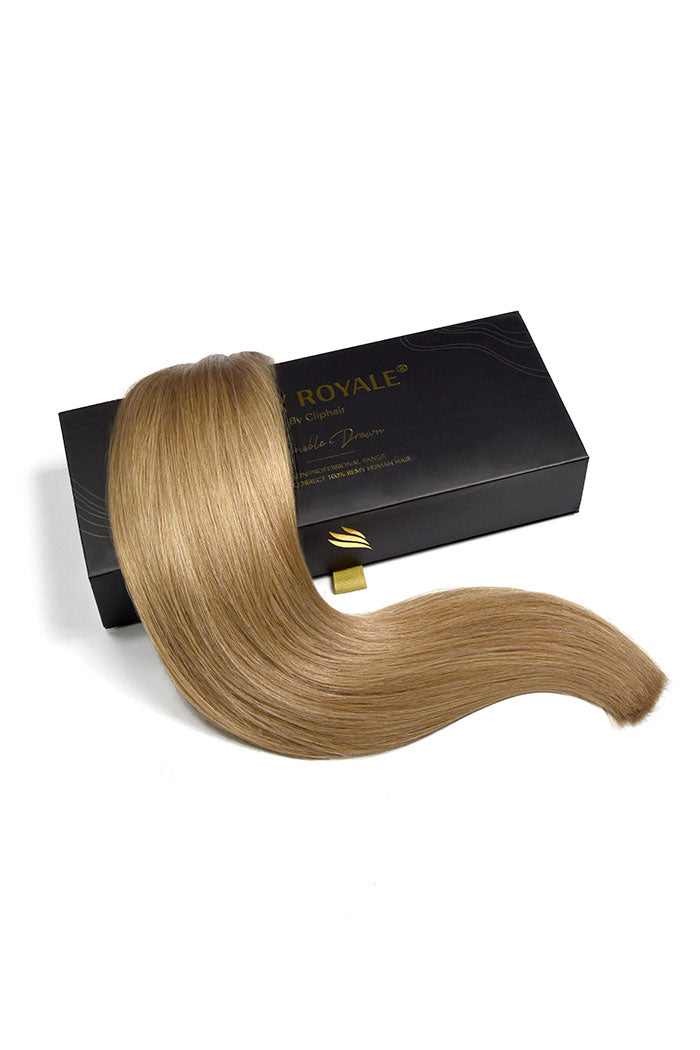 Remy Royale Double Drawn Human Hair Weft Weave Extensions - Hellstes Braun (#18)