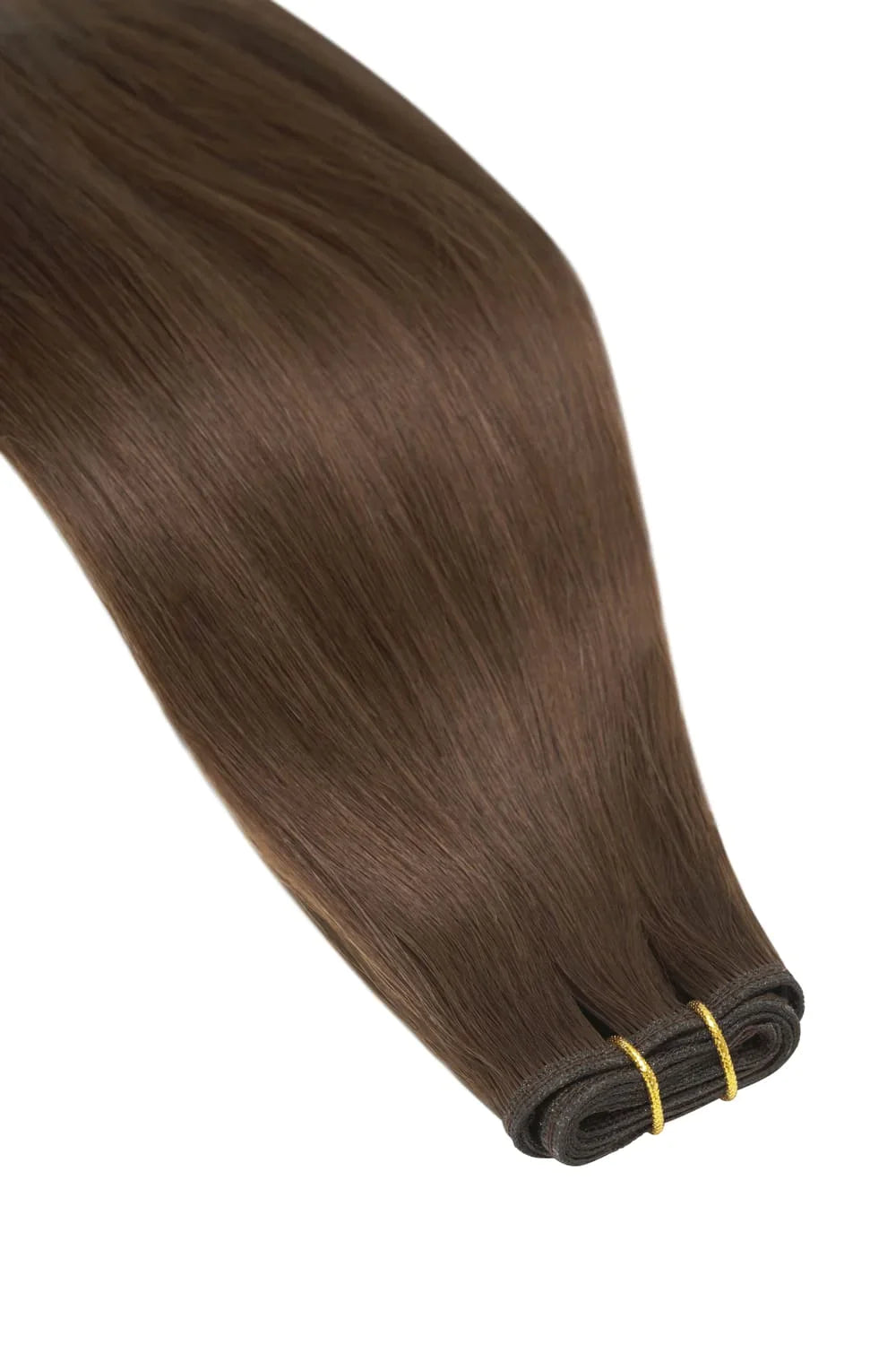 Medium Brown (#4) Remy Royale Flat Weft Hair Extensions